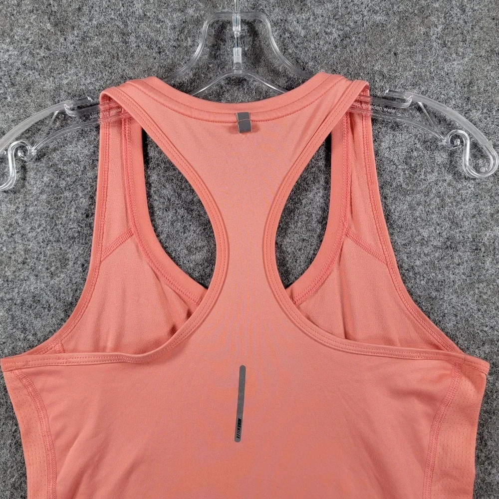 Nike Running Dri-Fit Racerback Tank Top Womens S Coral Lightweight Activewear
